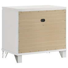 Load image into Gallery viewer, Coaster Marmore 2-drawer Nightstand Bedside Table White