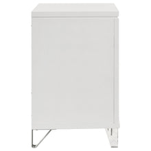 Load image into Gallery viewer, Coaster Marmore 2-drawer Nightstand Bedside Table White