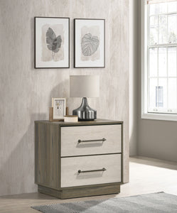 COASTER NIGHTSTAND (GREY OAK/ALMOND)