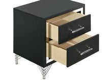 Load image into Gallery viewer, Coaster Lucia 2-drawer Nightstand Bedside Table Black