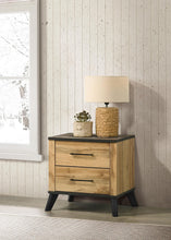 Load image into Gallery viewer, Coaster Kaywood 2-drawer Nightstand Bedside Table Natural Pine
