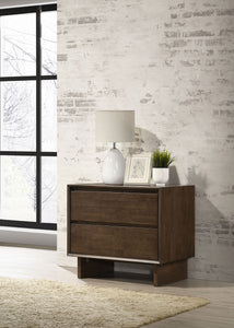 COASTER NIGHTSTAND (WARM BROWN)