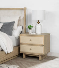 Load image into Gallery viewer, Coaster Kailani 2-drawer Nightstand Bedside Table Beige Oak