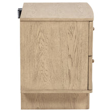 Load image into Gallery viewer, Coaster Kailani 2-drawer Nightstand Bedside Table Beige Oak
