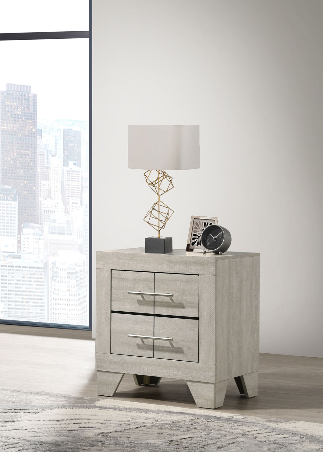 COASTER NIGHTSTAND (RUSTIC CREAM)