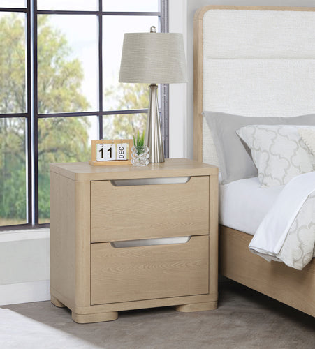 COASTER NIGHTSTAND (LIGHT ELM)