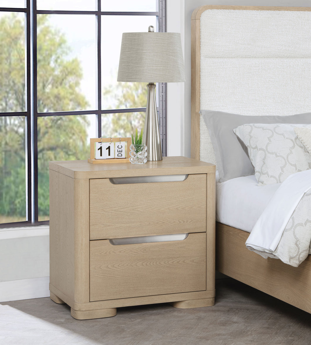 COASTER NIGHTSTAND (LIGHT ELM)
