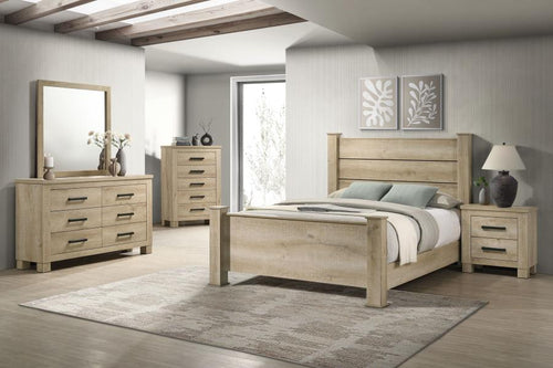 Coaster Oakglen Weathered Oak Queen Bedroom Set (5 PC)