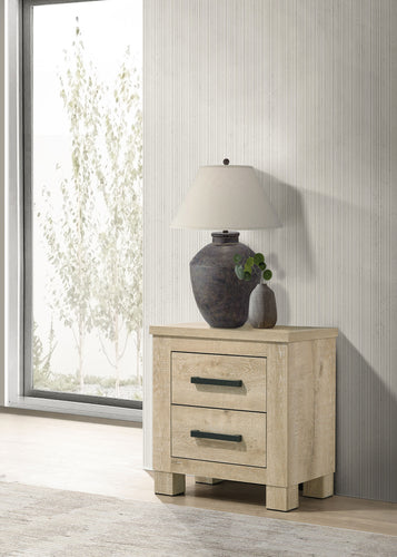 COASTER NIGHTSTAND (WEATHERED OAK)