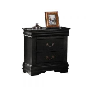 Acme Louis Philippe Black Nightstand