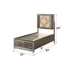 Load image into Gallery viewer, Acme Skylar Full Bed W/Led &amp; Storage
