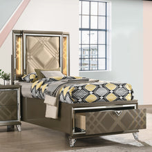 Load image into Gallery viewer, Acme Skylar Twin Bed W/Led &amp; Storage