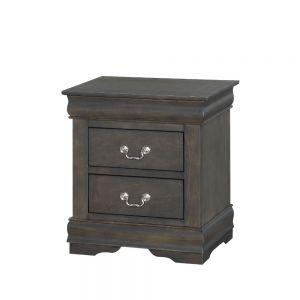 Acme Louis Philippe Dark Gray Nightstand