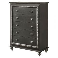 Acme Kaitlyn Metallic Gray Chest