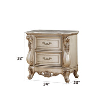 Load image into Gallery viewer, Acme Gorsedd Nightstand W/Marble Top
