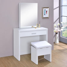 Load image into Gallery viewer, Coaster Harvey Vanity Set with Lift-Top Stool White