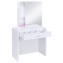 Load image into Gallery viewer, Coaster Harvey Vanity Set with Lift-Top Stool White