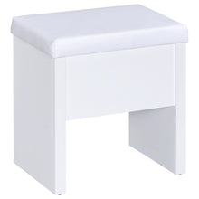 Load image into Gallery viewer, Coaster Harvey Vanity Set with Lift-Top Stool White