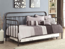 Load image into Gallery viewer, Coaster Livingston Metal Twin Daybed with Trundle Dark Bronze