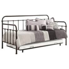 Load image into Gallery viewer, Coaster Livingston Metal Twin Daybed with Trundle Dark Bronze