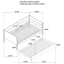 Load image into Gallery viewer, Coaster Calinda Wood Twin Daybed With Trundle Natural