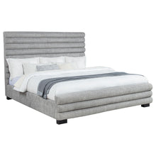 Load image into Gallery viewer, Coaster Patricia 58-inch Boucle Upholstered Eastern King Bed Grey