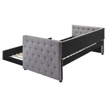 Load image into Gallery viewer, Coaster Mockern Upholstered Twin Daybed with Trundle Grey