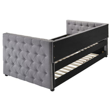 Load image into Gallery viewer, Coaster Mockern Upholstered Twin Daybed with Trundle Grey