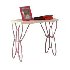 Acme Priya II White & Light Purple Nightstand