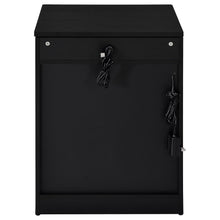 Load image into Gallery viewer, Coaster Fabre 1-drawer Extendable Top Nightstand Bedside Table Black Ash