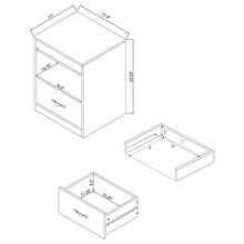 Load image into Gallery viewer, Coaster Fabre 1-drawer Extendable Top Nightstand Bedside Table Mango