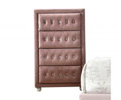Acme Reggie Pink Fabric Chest