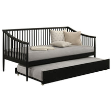 Load image into Gallery viewer, Coaster Delgado Windsor Twin Wood Daybed with Trundle Black