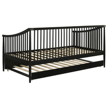 Load image into Gallery viewer, Coaster Delgado Windsor Twin Wood Daybed with Trundle Black