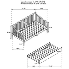 Load image into Gallery viewer, Coaster Delgado Windsor Twin Wood Daybed with Trundle Black
