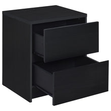 Load image into Gallery viewer, Coaster Westpark 2-drawer Nightstand LED Lights and USB Black