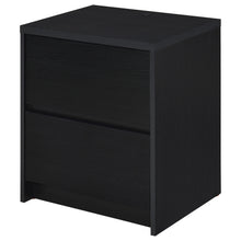 Load image into Gallery viewer, Coaster Westpark 2-drawer Nightstand LED Lights and USB Black