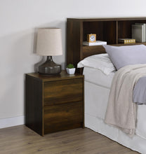 Load image into Gallery viewer, Coaster Westpark 2-drawer Nightstand LED Lights and USB Dark Pine