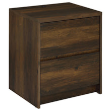 Load image into Gallery viewer, Coaster Westpark 2-drawer Nightstand LED Lights and USB Dark Pine