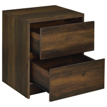 Load image into Gallery viewer, Coaster Westpark 2-drawer Nightstand LED Lights and USB Dark Pine
