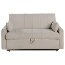 Load image into Gallery viewer, Coaster Portland Boucle Upholstered Sleeper Sofa Bed Latte