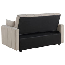 Load image into Gallery viewer, Coaster Portland Boucle Upholstered Sleeper Sofa Bed Latte