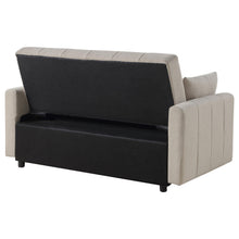 Load image into Gallery viewer, Coaster Portland Boucle Upholstered Sleeper Sofa Bed Latte