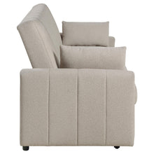 Load image into Gallery viewer, Coaster Portland Boucle Upholstered Sleeper Sofa Bed Latte