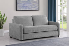 Load image into Gallery viewer, Coaster Rylie Upholstered Sofa Sleeper with Queen Mattress Grey