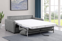 Load image into Gallery viewer, Coaster Rylie Upholstered Sofa Sleeper with Queen Mattress Grey