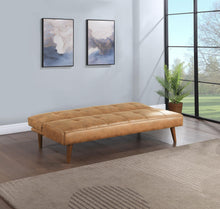 Load image into Gallery viewer, Coaster Jenson Upholstered Tufted Convertible Sofa Bed Saddle Brown