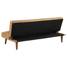 Load image into Gallery viewer, Coaster Jenson Upholstered Tufted Convertible Sofa Bed Saddle Brown