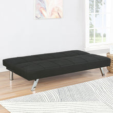 Load image into Gallery viewer, Coaster Joel Upholstered Tufted Convertible Sofa Bed Black
