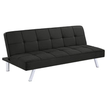 Load image into Gallery viewer, Coaster Joel Upholstered Tufted Convertible Sofa Bed Black
